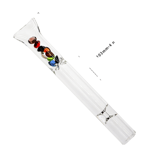 Glass chillum with dimond